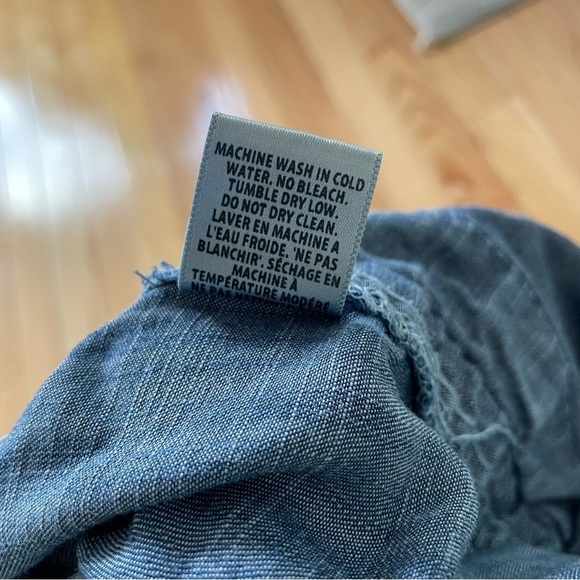 Bella Dahl Beaumont Blue Side Stripe Tencel Welt Pocket Trousers B3039-549 Sz S - Picture 8 of 11